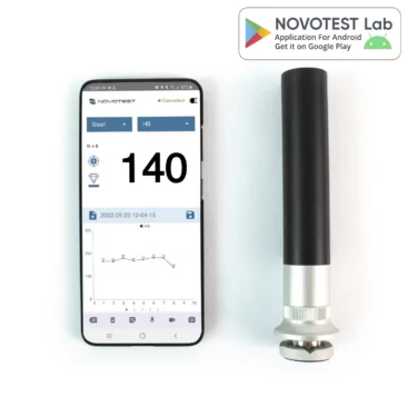 NOVOTEST Lab UCI - Tester kekerasan logam wireless portabel dengan tampilan digital