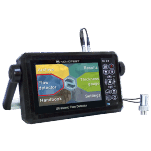 Ultrasonic Flaw Detector NOVOTEST UD3701 - Detektor cacat ultrasonik portabel dengan layar LCD untuk inspeksi las.