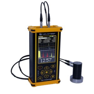 EMAT Thickness Gauge NOVOTEST UT-3M-EMA - Alat ukur ketebalan ultrasonik portabel tanpa couplant untuk inspeksi korosi.