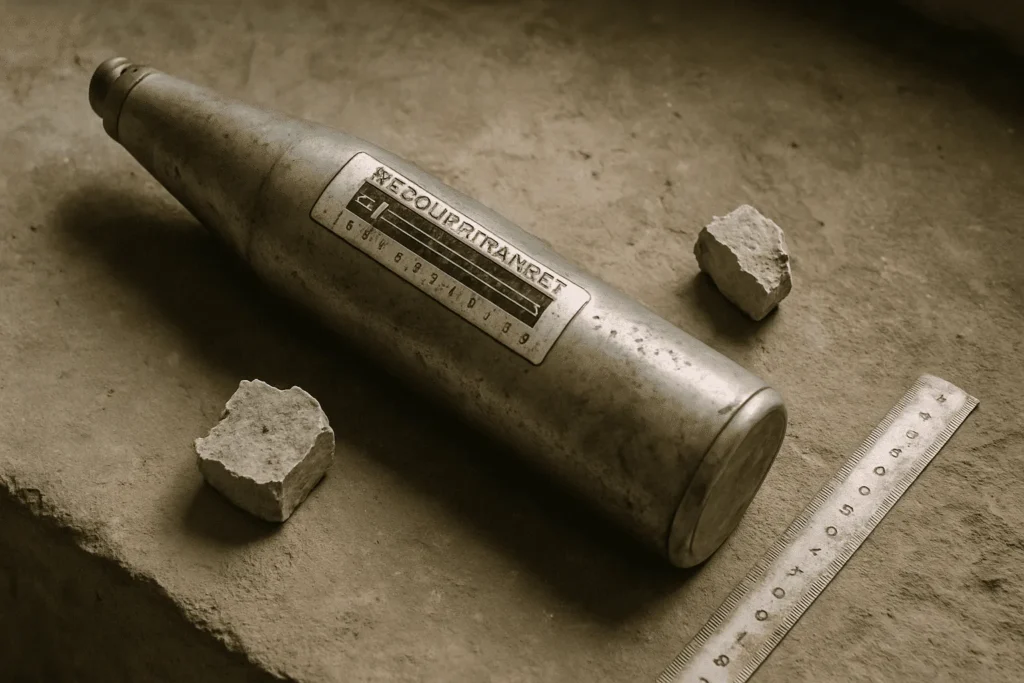 Perbandingan alat hammer test dan sampel inti beton pada permukaan beton kasar untuk uji kekuatan beton