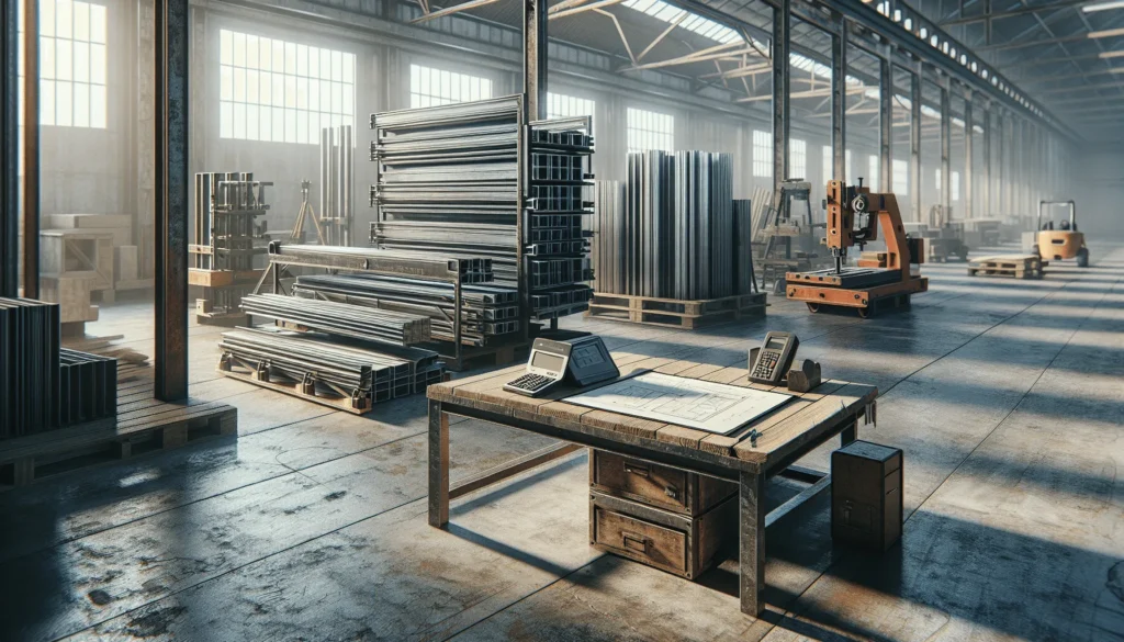 Distributor warehouse transition from steel framing machines to ultrasonic concrete testing equipment, illustrating business expansion strategy.